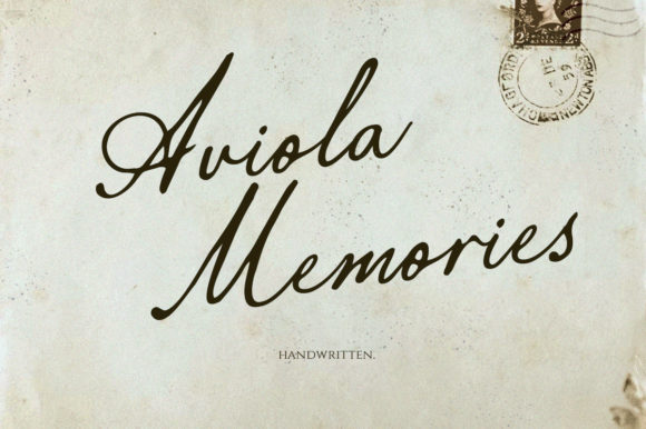 Aviola Memories Font for Branding and Marketing