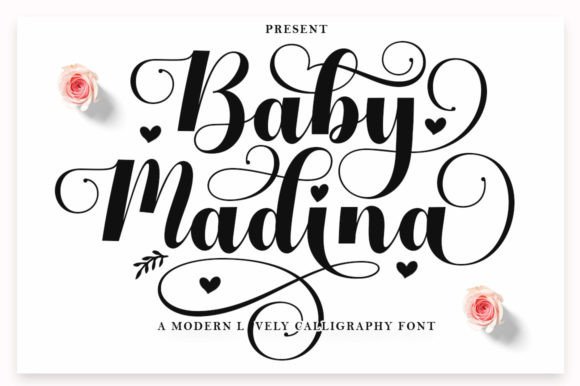 Baby Madina Script Font for Handmade Creations