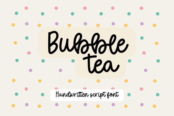 Bubble Tea Script Font for Campaign Creatives