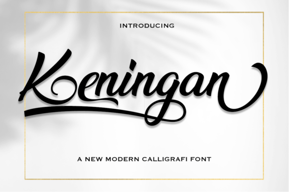 Keningan Font for Modern Web Design