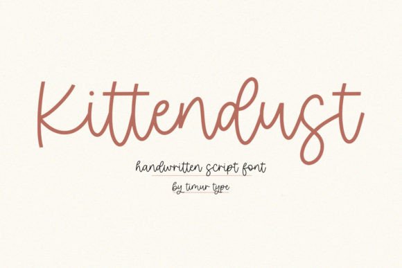 Kittendust Font: A Handwritten Charm for Creative Makers