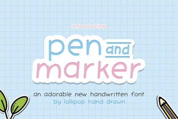 Pen and Marker: A Handwritten Font for Editorial Elegance