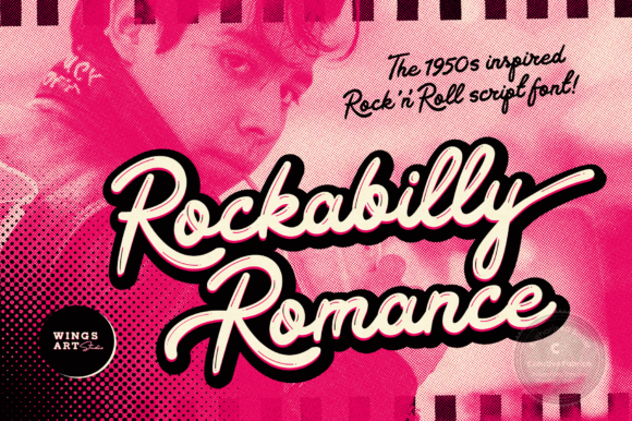 Rockabilly Romance Font for Handmade Creations