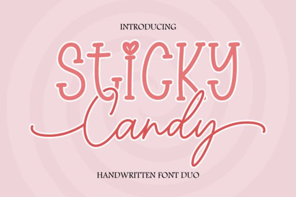 Sticky Candy Duo: A Chic Handwritten Font for Digital Campaigns