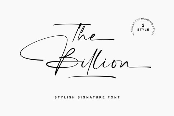 The Billion: A Script Font That Elevates Handmade Creations