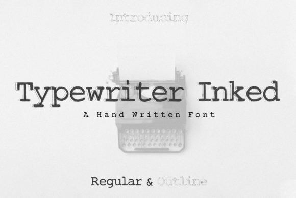 Typography with Typewriter Font