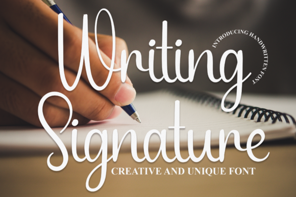 Writing Signature: A Elegant Script Font for Web Design